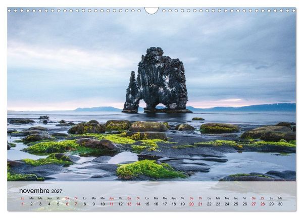 Produktbild: L'&eacute;t&eacute; en Islande (Calendrier mural 2027 DIN A3 vertical), CALVENDO calendrier mensuel