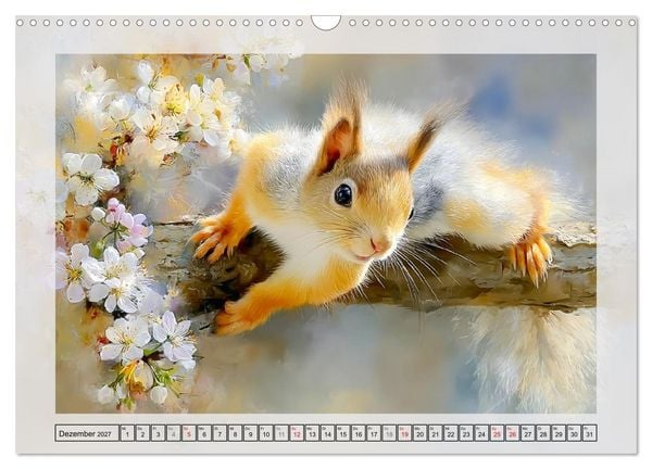 Produktbild: Eichh&ouml;rnchen. Zauberhafte Momente in der Natur (Wandkalender 2027 DIN A3 quer), CALVENDO Monatskalender