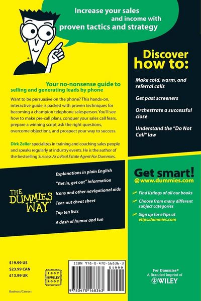 Produktbild: Telephone Sales For Dummies