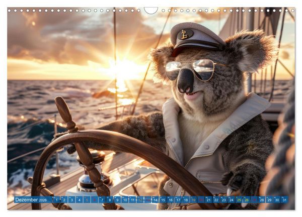 Produktbild: Der tierisch Skipper-Kalender (Wandkalender 2026 DIN A3 quer), CALVENDO Monatskalender