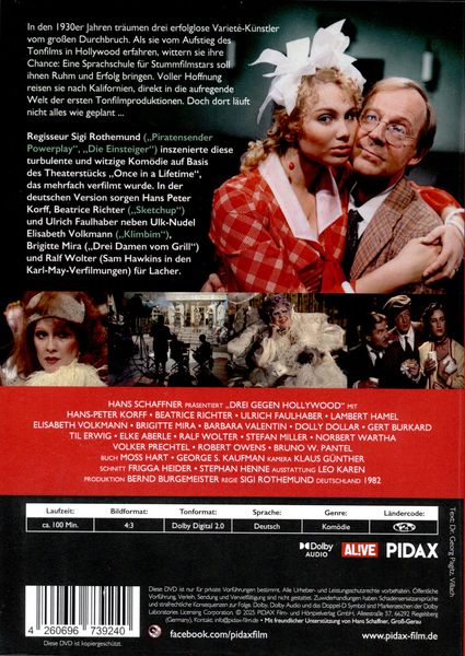 Produktbild: Drei gegen Hollywood / Turbulente Kom&ouml;die mit absoluter Starbesetzung (Pidax Film-Klassiker)