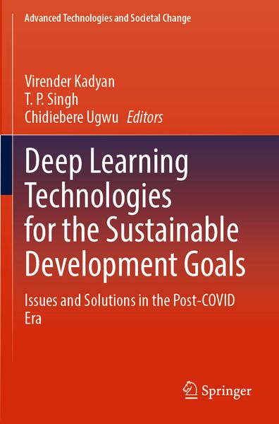 Produktbild: Deep Learning Technologies for the Sustainable Development Goals