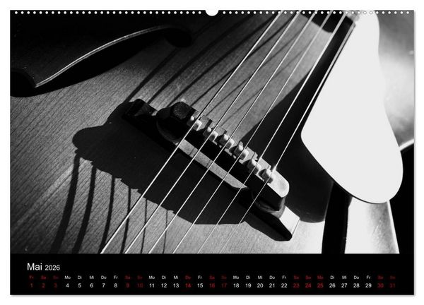 Produktbild: Regelwerke - Details alter E-Gitarren (Wandkalender 2026 DIN A2 quer), CALVENDO Monatskalender