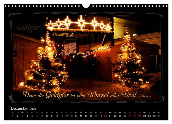 Produktbild: Monat f&uuml;r Monat ein Bibelvers (Wandkalender 2026 DIN A3 quer), CALVENDO Monatskalender