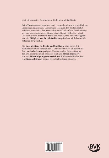 Produktbild: Tandemlesen 1. Klasse