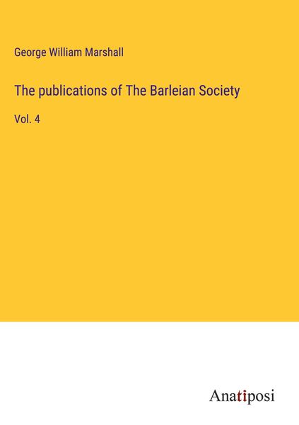 Produktbild: The publications of The Barleian Society