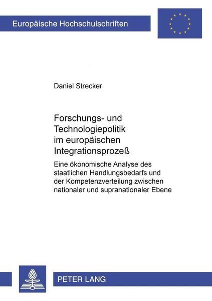 Produktbild: Forschungs- und Technologiepolitik im europäischen Integrationsprozeß