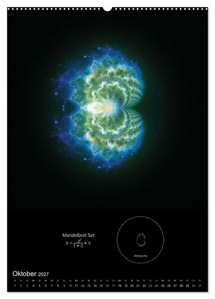 Produktbild: Buddhabrot fractal art (Wandkalender 2027 DIN A2 hoch), CALVENDO Monatskalender