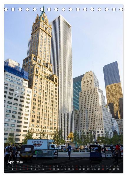 Produktbild: New York Wolkenkratzer (Tischkalender 2026 DIN A5 hoch), CALVENDO Monatskalender
