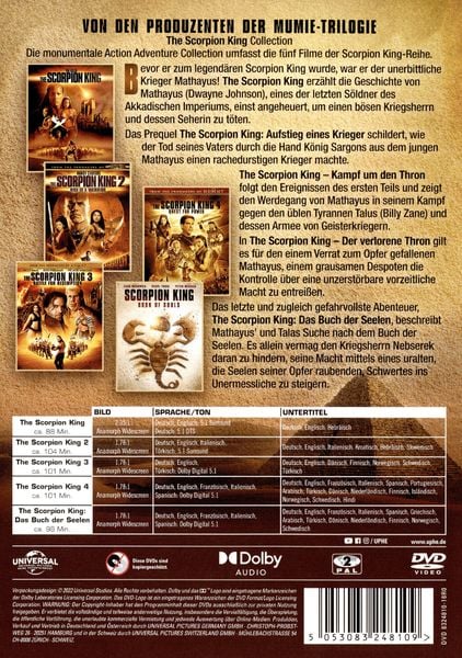 The Scorpion King - 5 Movie Collection [5 DVDs] als DVD kaufen