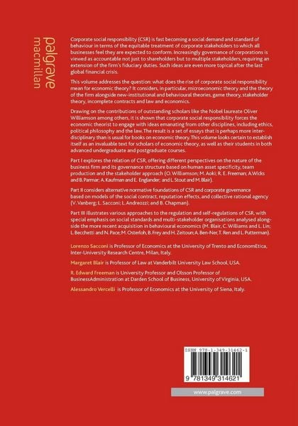 Produktbild: Corporate Social Responsibility and Corporate Governance