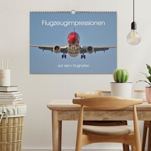 Produktbild: Flugzeugimpressionen auf dem Flughafen (Wandkalender 2027 DIN A3 quer), CALVENDO Monatskalender