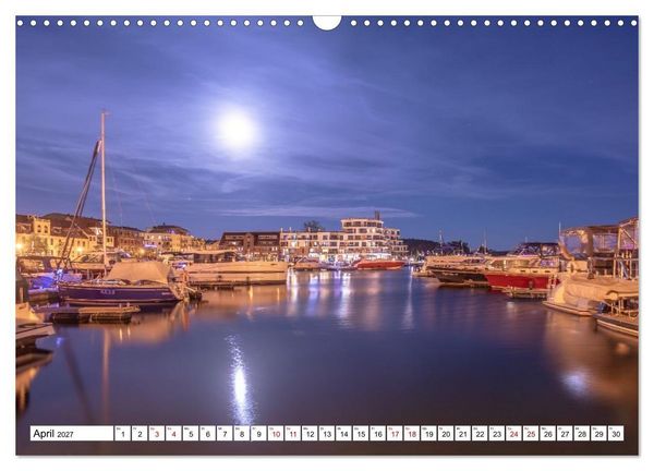 Produktbild: Waren M&uuml;ritz, nach Sonnenuntergang (Wandkalender 2027 DIN A3 quer), CALVENDO Monatskalender