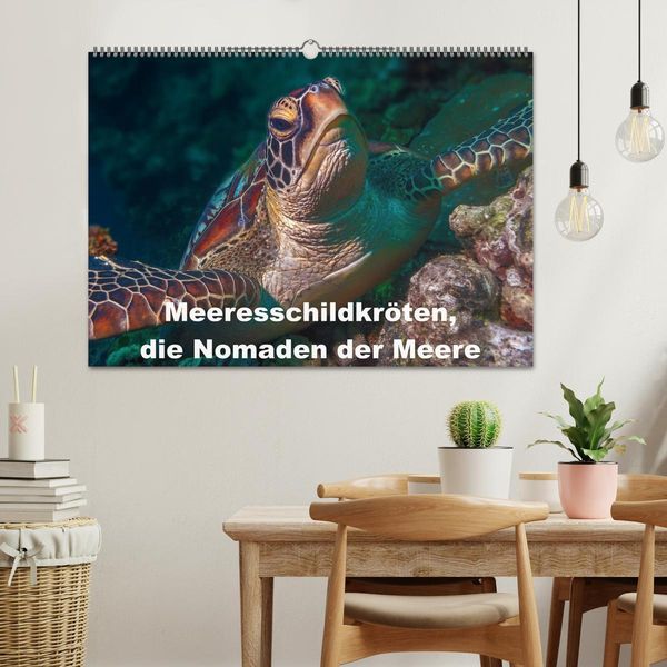 Produktbild: Meeresschildkr&ouml;ten, die Nomaden der Meere (Wandkalender 2026 DIN A2 quer), CALVENDO Monatskalender