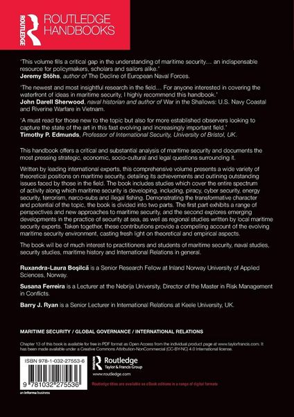 Produktbild: Routledge Handbook of Maritime Security