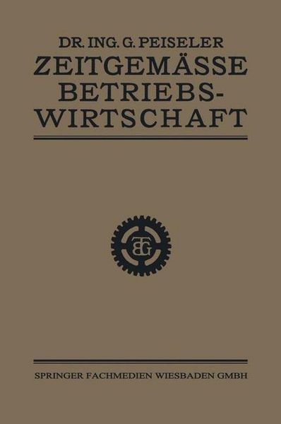 Produktbild: Zeitgem&auml;sse Betriebswirtschaft