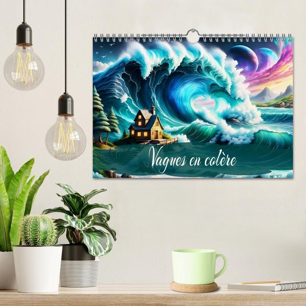 Produktbild: Vagues en col&egrave;re (Calendrier mural 2026 DIN A4 vertical), CALVENDO calendrier mensuel