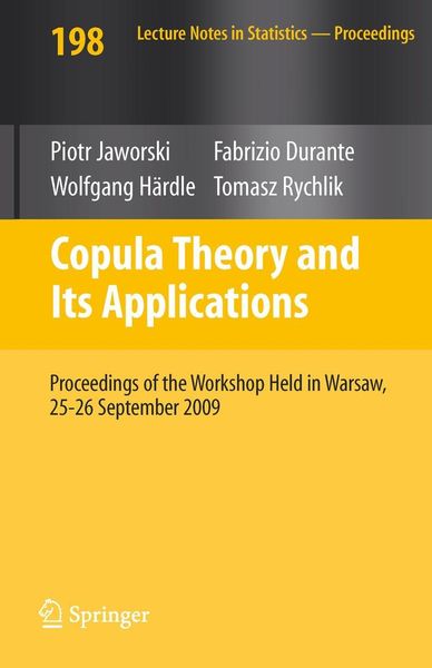 Produktbild: Copula Theory and Its Applications
