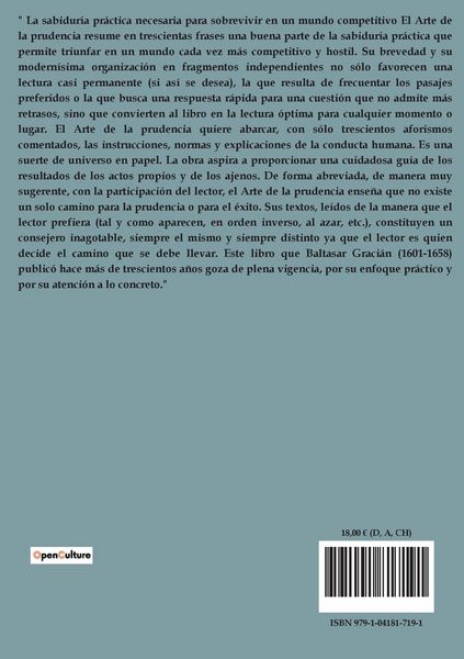 Produktbild: El arte de la prudencia