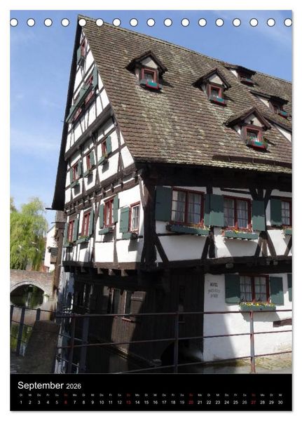 Produktbild: Fischerviertel in Ulm (Tischkalender 2026 DIN A5 hoch), CALVENDO Monatskalender
