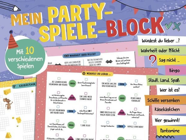 Produktbild: Mein Party-Spiele-Block