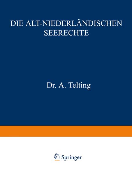 Produktbild: Die Alt-Niederl&auml;ndischen Seerechte