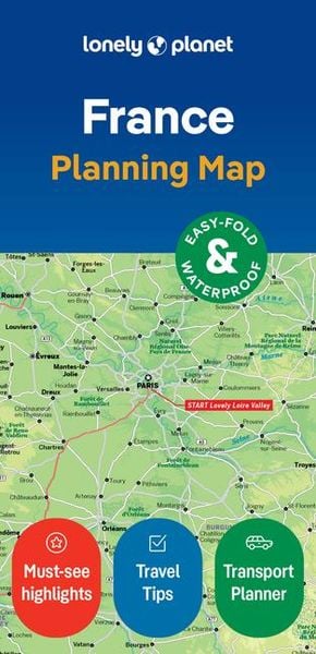 Produktbild: Lonely Planet France Planning Map