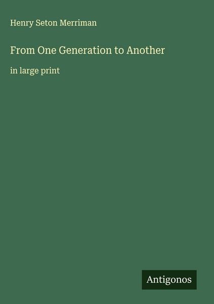 Produktbild: From One Generation to Another