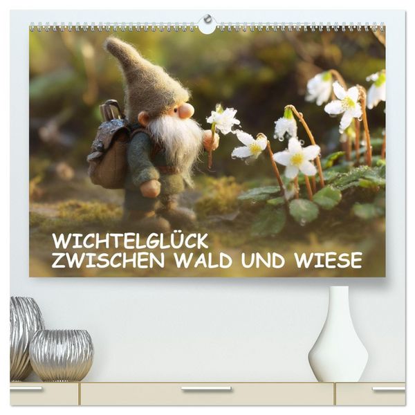 Produktbild: Wichtelgl&uuml;ck zwischen Wald und Wiese (hochwertiger Premium Wandkalender 2027 DIN A2 quer), Kunstdruck in Hochglanz