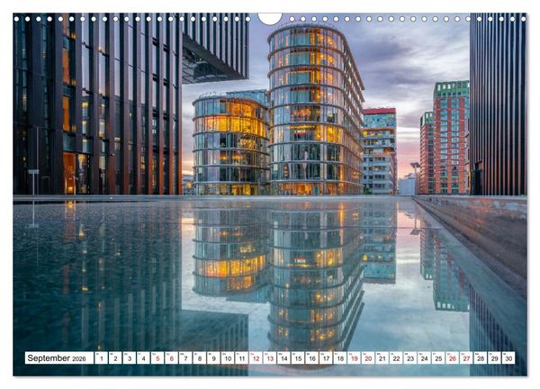 Produktbild: Urbane Impressionen. D&uuml;sseldorf - Moderne Stadt mit gr&uuml;nem Herz. (Wandkalender 2026 DIN A3 quer), CALVENDO Monatskalender