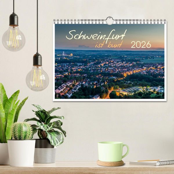 Produktbild: Schweinfurt ist bunt (Wandkalender 2026 DIN A4 quer), CALVENDO Monatskalender