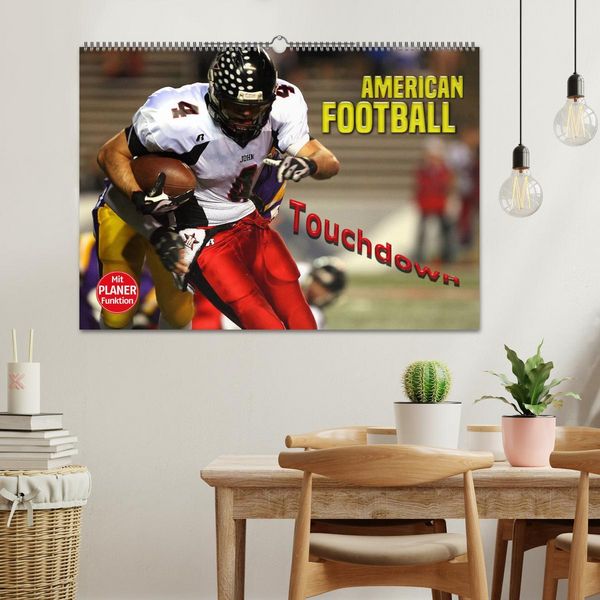 Produktbild: American Football - Touchdown (Wandkalender 2026 DIN A2 quer), CALVENDO Monatskalender