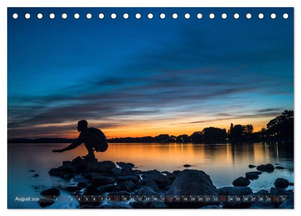 Produktbild: Bodensee zur blauen Stunde (Tischkalender 2026 DIN A5 quer), CALVENDO Monatskalender