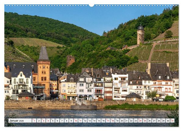 Produktbild: Die Mosel - Landkreis Cochem - Zell (hochwertiger Premium Wandkalender 2026 DIN A2 quer), Kunstdruck in Hochglanz