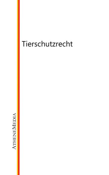 Produktbild: Tierschutzrecht