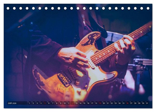 Produktbild: Gitarren - Live (Tischkalender 2026 DIN A5 quer), CALVENDO Monatskalender