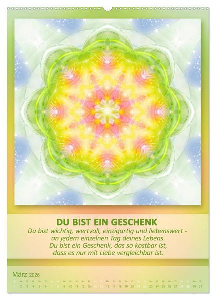 Produktbild: Light Energy Mandalas - Kalender - Vol. 1 (Wandkalender 2026 DIN A2 hoch), CALVENDO Monatskalender