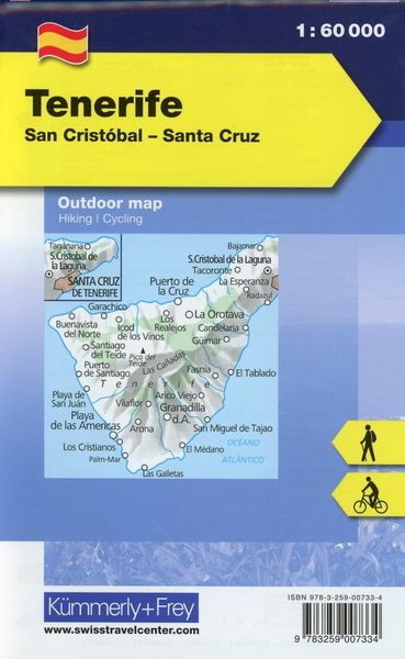 Produktbild: K&uuml;mmerly+Frey Outdoorkarte Teneriffa 1:60.000