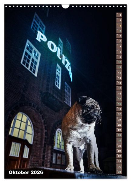 Produktbild: M&ouml;pse in Hamburg (Wandkalender 2026 DIN A3 hoch), CALVENDO Monatskalender