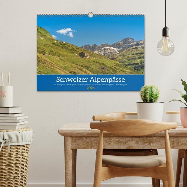 Produktbild: Schweizer Alpenp&auml;sse (Wandkalender 2026 DIN A3 quer), CALVENDO Monatskalender