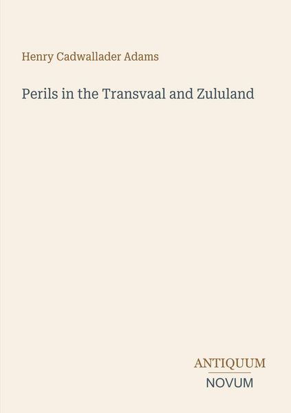 Produktbild: Perils in the Transvaal and Zululand
