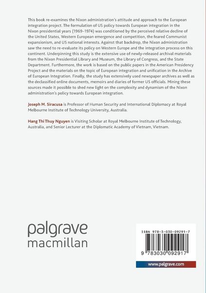 Produktbild: Richard M. Nixon and European Integration