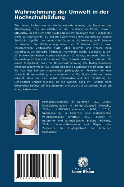 Produktbild: Wahrnehmung der Umwelt in der Hochschulbildung
