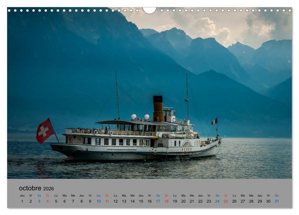 Produktbild: Montreux, la Riviera Suisse (Calendrier mural 2026 DIN A3 vertical), CALVENDO calendrier mensuel