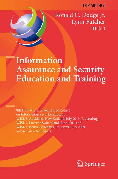 Produktbild: Information Assurance and Security Education and Training
