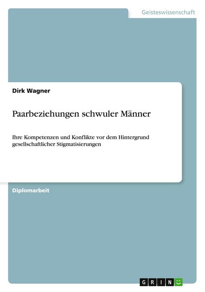 Produktbild: Paarbeziehungen schwuler M&auml;nner