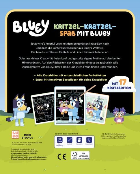 Produktbild: Bluey Mein Kritzel-Kratzel-Block