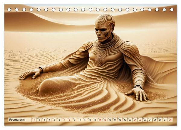 Produktbild: Sandige Visionen (Tischkalender 2026 DIN A5 quer), CALVENDO Monatskalender