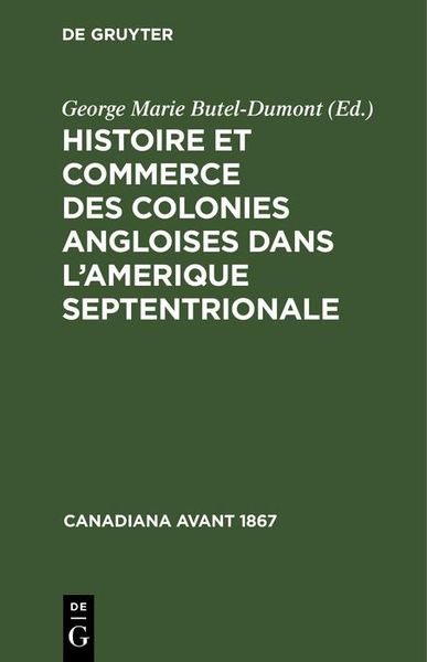 Produktbild: Histoire et commerce des colonies angloises dans l'Amerique Septentrionale