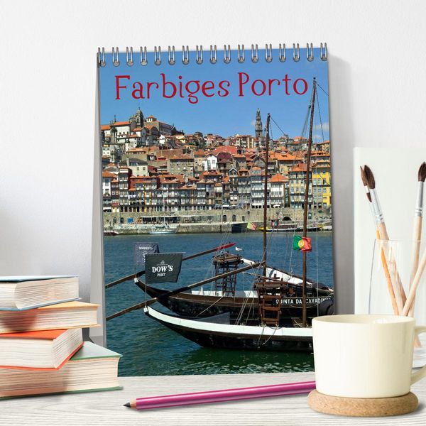 Produktbild: Farbiges Porto (Tischkalender 2026 DIN A5 hoch), CALVENDO Monatskalender